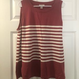 Loft Sweater Tank Top Dusty Rose XL